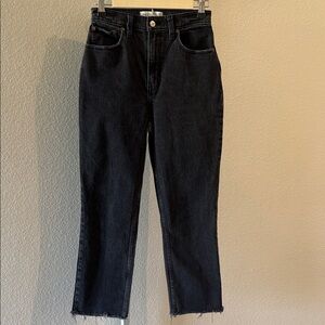 Abercrombie & Fitch Black Women's Straight-Leg Jeans